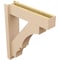 Ekena Millwork 6-in W x 22-in D x 26-in H Balboa Block Rough Cedar Woodgrain TimberThane Outlooker, Primed Tan OUTUR060X22X26BOA44RCPR - alternate 3